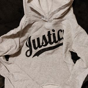Girls justice cropped hoody